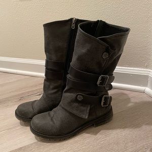 Blowfish zip up moto boots